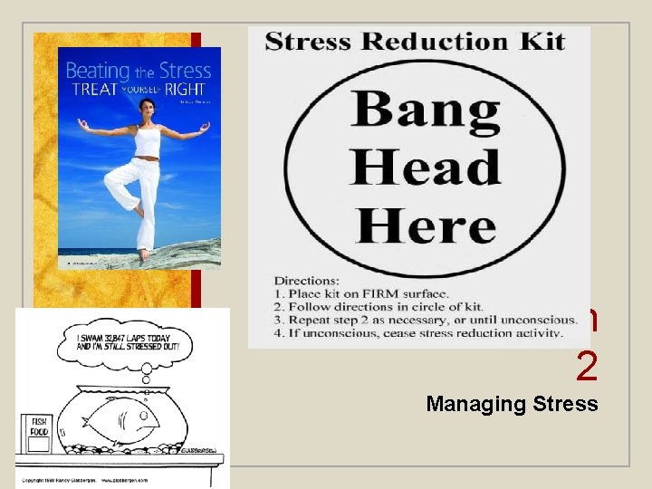 Chapter #4 Lesson 2 Managing Stress Chapter #4 Lesson 2 Managing Stress