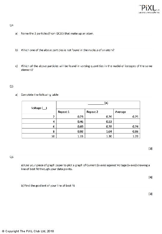 © Copyright The Pi. XL Club Ltd, 2018 © Copyright The Pi. XL Club Ltd, 2018