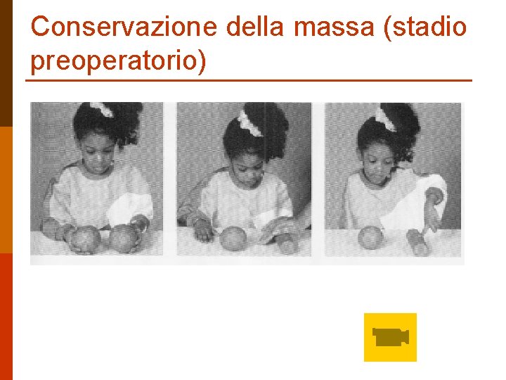 Conservazione della massa (stadio preoperatorio) 