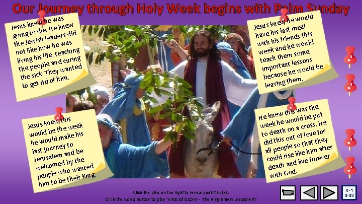 Our Journey through Holy Week begins with Palm Sunday uld he was w e