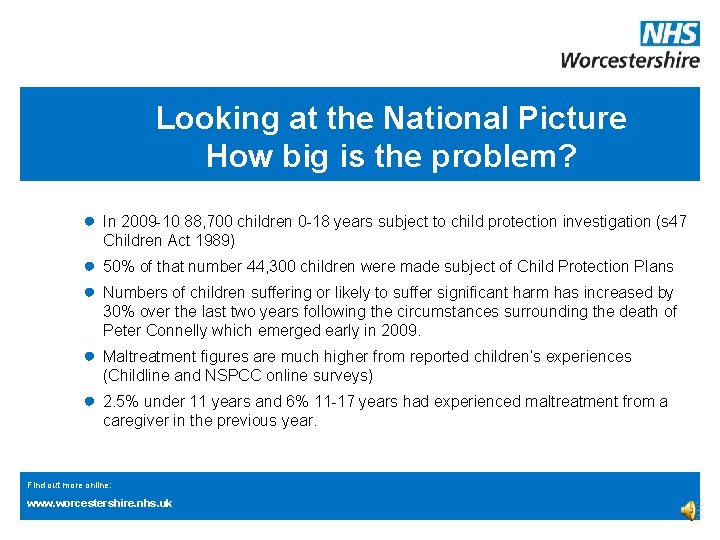 Looking at the National Picture How big is the problem? ● In 2009 -10 Looking at the National Picture How big is the problem? ● In 2009 -10