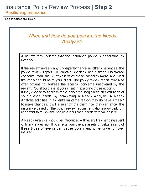 Insurance Policy Review Process | Step 2 Positioning Insurance Best Practices and Tips #3