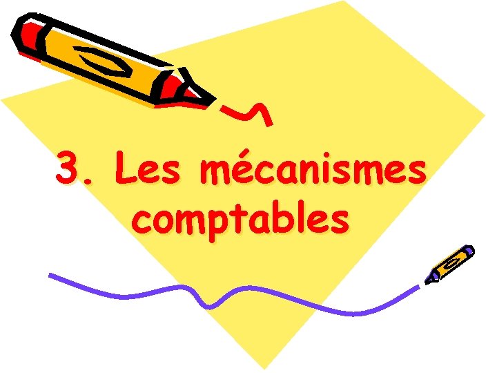 3. Les mécanismes comptables 