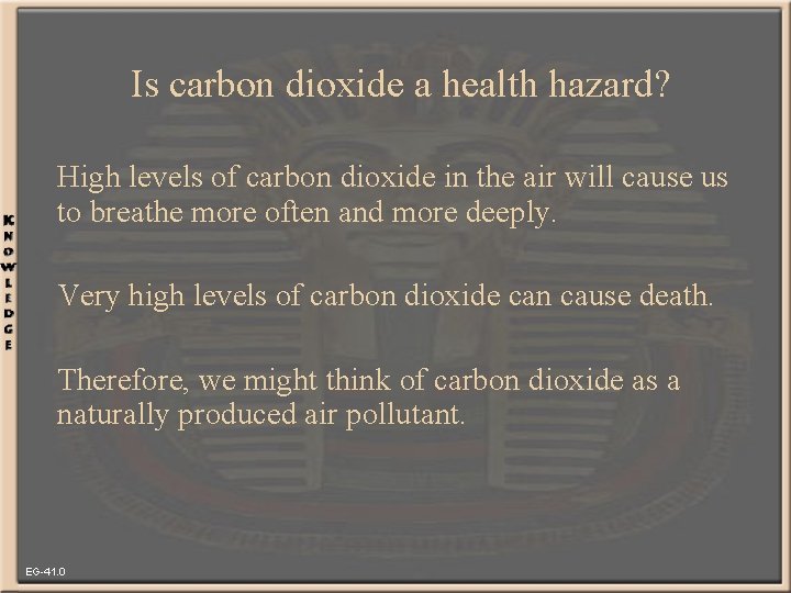 Is carbon dioxide a health hazard? High levels of carbon dioxide in the air