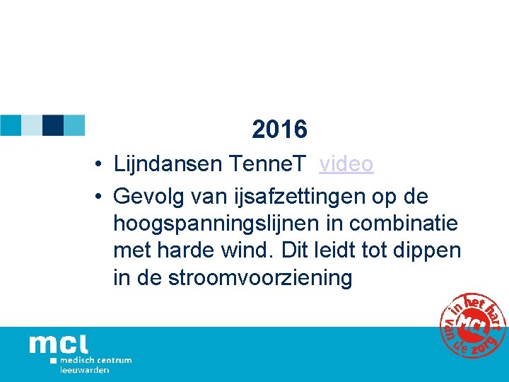 2016 • Lijndansen Tenne. T video • Gevolg van ijsafzettingen op de hoogspanningslijnen in