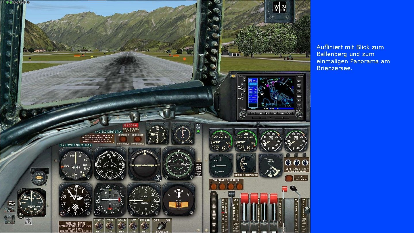 Aufliniert mit Blick zum Ballenberg und zum einmaligen Panorama am Brienzersee. 