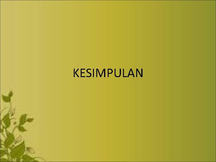 KESIMPULAN 