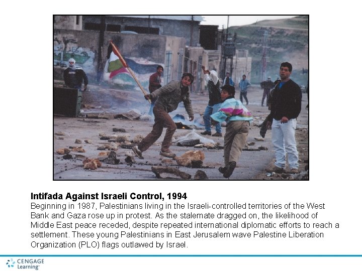 Intifada Against Israeli Control, 1994 Beginning in 1987, Palestinians living in the Israeli-controlled territories