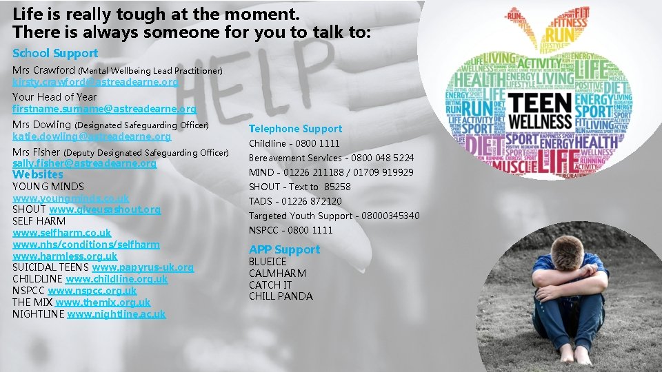 Life is really tough at the moment. There is always someone for you to Life is really tough at the moment. There is always someone for you to