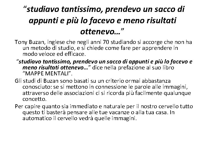 “studiavo tantissimo, prendevo un sacco di appunti e più lo facevo e meno risultati