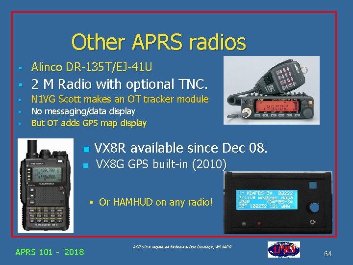 Other APRS radios § Alinco DR-135 T/EJ-41 U § 2 M Radio with optional