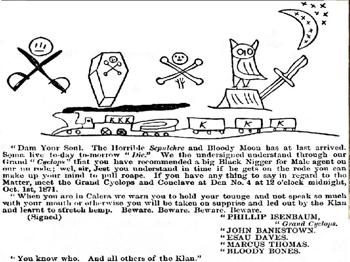 Radical Reconstruction: 1868 -1877 Big Question 5: To what extent were the benefits gained