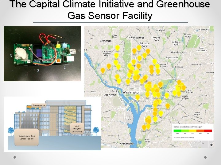The Capital Climate Initiative and Greenhouse Gas Sensor Facility 