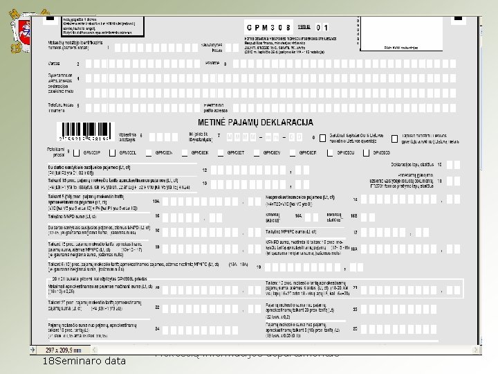 2011 -1018 Seminaro data Mokesčių informacijos departamentas 81 