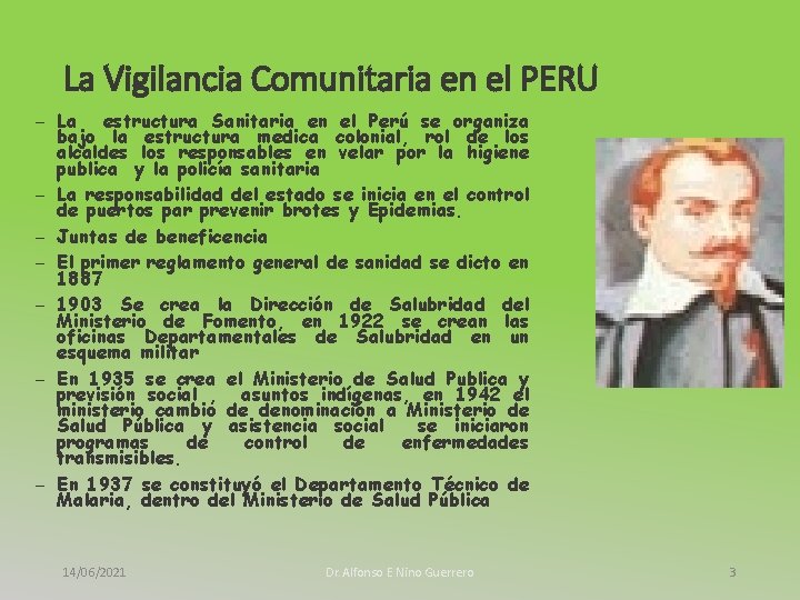 La Vigilancia Comunitaria en el PERU – La estructura Sanitaria en el Perú se