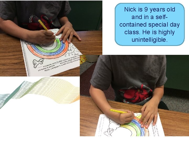 Ni Nick is 9 years old and in a selfcontained special day class. He