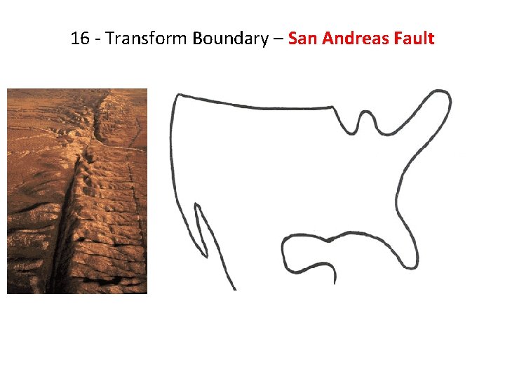 16 - Transform Boundary – San Andreas Fault 