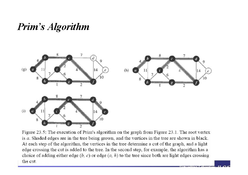 Prim’s Algorithm Spring 2006 Algorithm Networking Laboratory 11 -62/62 