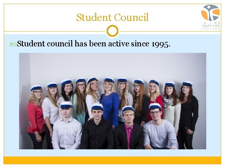 Student Council Student council has been active since 1995. 