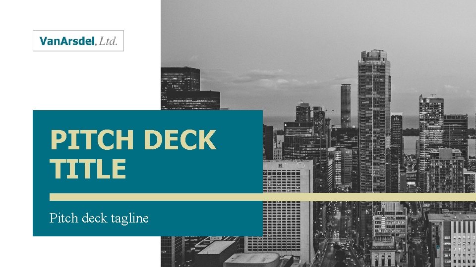 PITCH DECK TITLE Pitch deck tagline 2 
