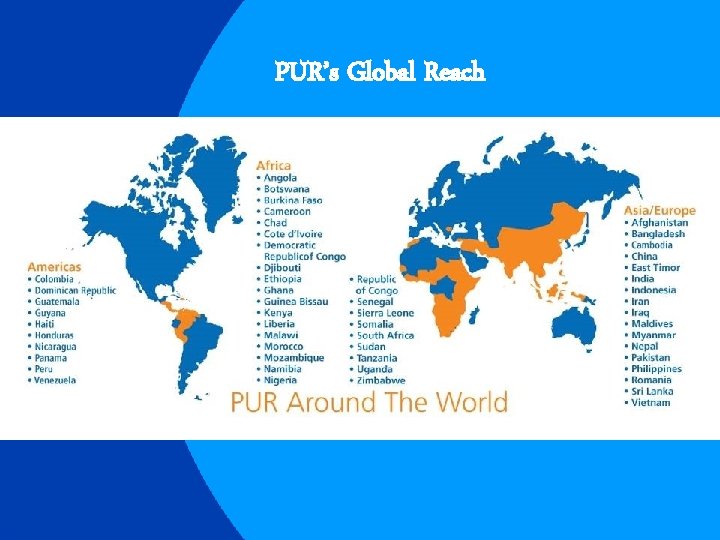 PUR’s Global Reach 