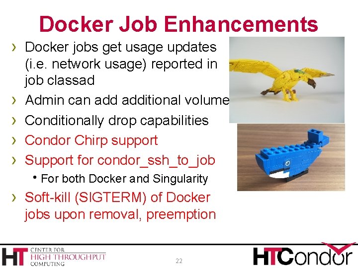 Docker Job Enhancements › Docker jobs get usage updates › › (i. e. network