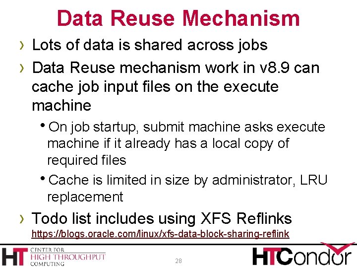 Data Reuse Mechanism › Lots of data is shared across jobs › Data Reuse