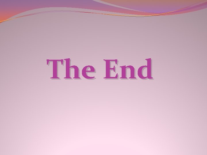 The End 