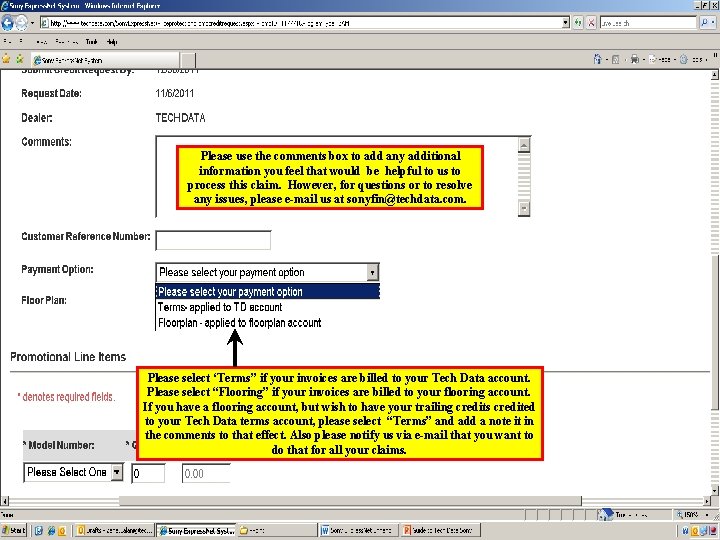 Please use the comments box to add any additional information you feel that would