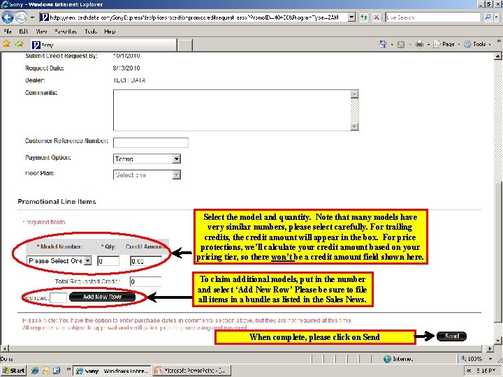 Select the model and quantity. Note that many models have very similar numbers, please