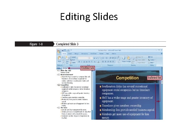 Editing Slides Editing Slides