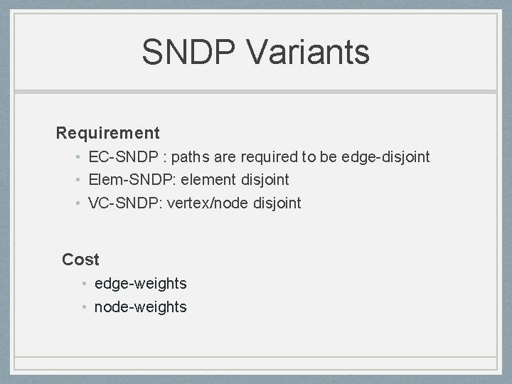 Sndp Bus Multiroute Flows Nodeweighted Network Design Chandra Chekuri Univ