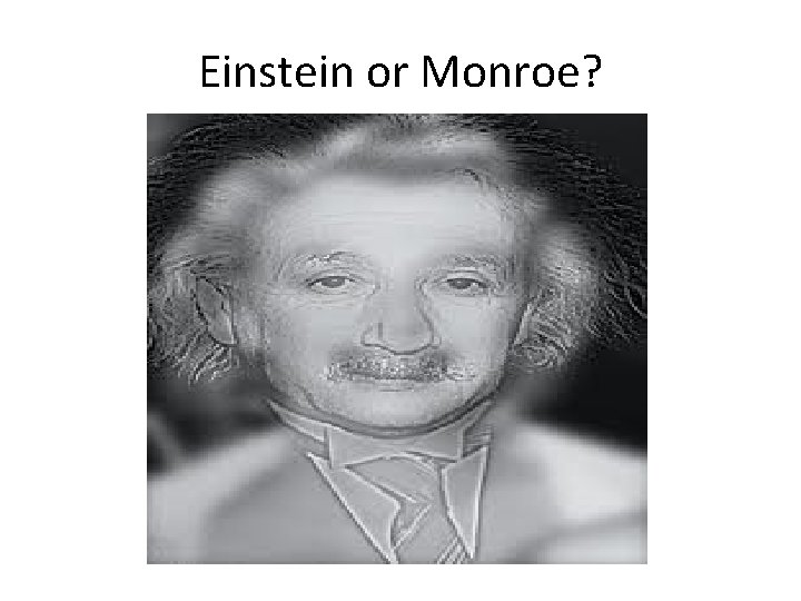 Einstein or Monroe? 