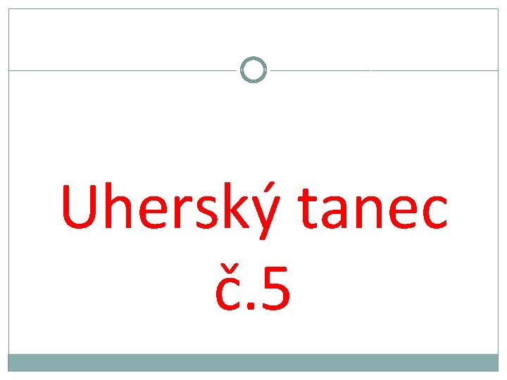 Uherský tanec č. 5 