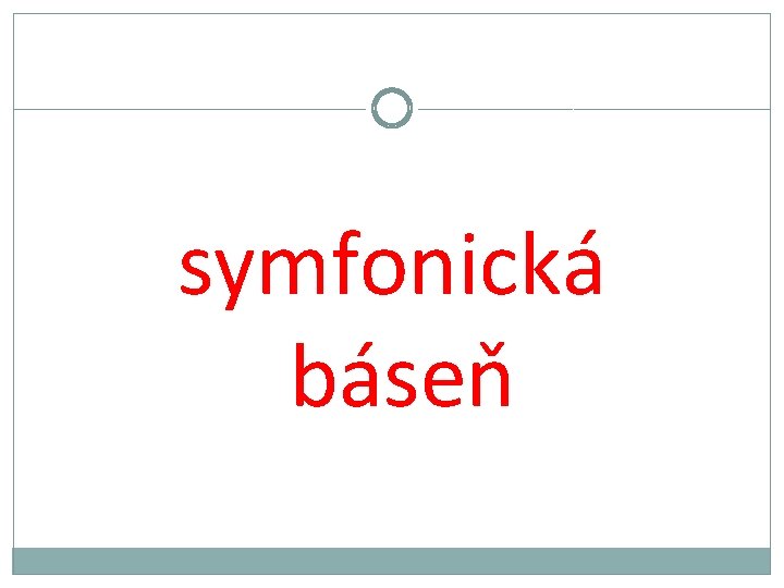 symfonická báseň 