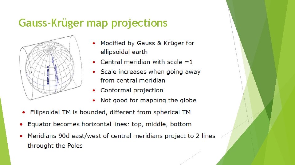 Gauss-Krüger map projections 