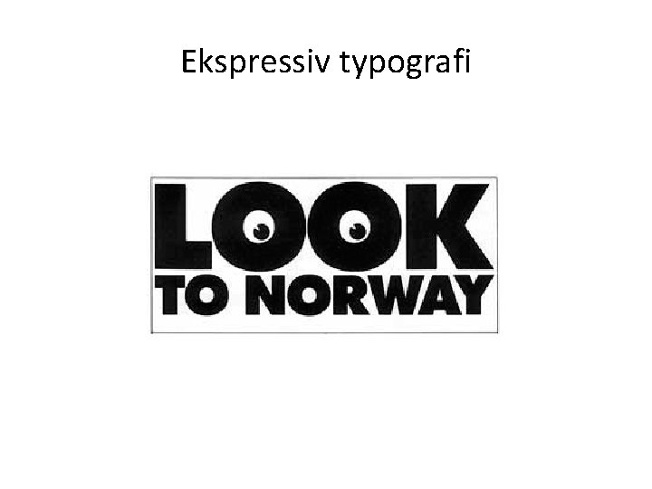 Ekspressiv typografi 