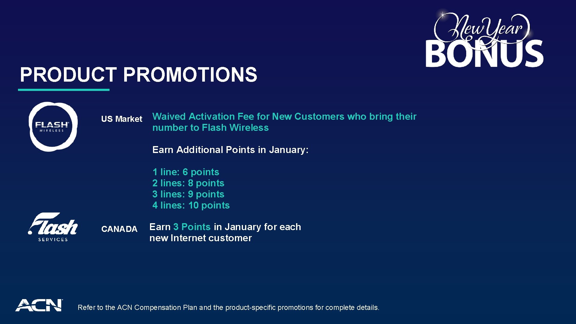 PRODUCT PROMOTIONS US Market Waived Activation Fee for New Customers who bring their number PRODUCT PROMOTIONS US Market Waived Activation Fee for New Customers who bring their number
