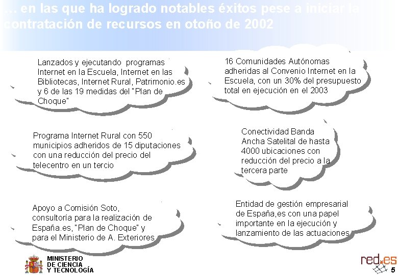 … en las que ha logrado notables éxitos pese a iniciar la contratación de