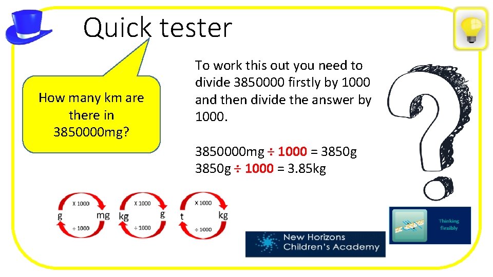 Quick tester How many km are there in 3850000 mg? To work this out