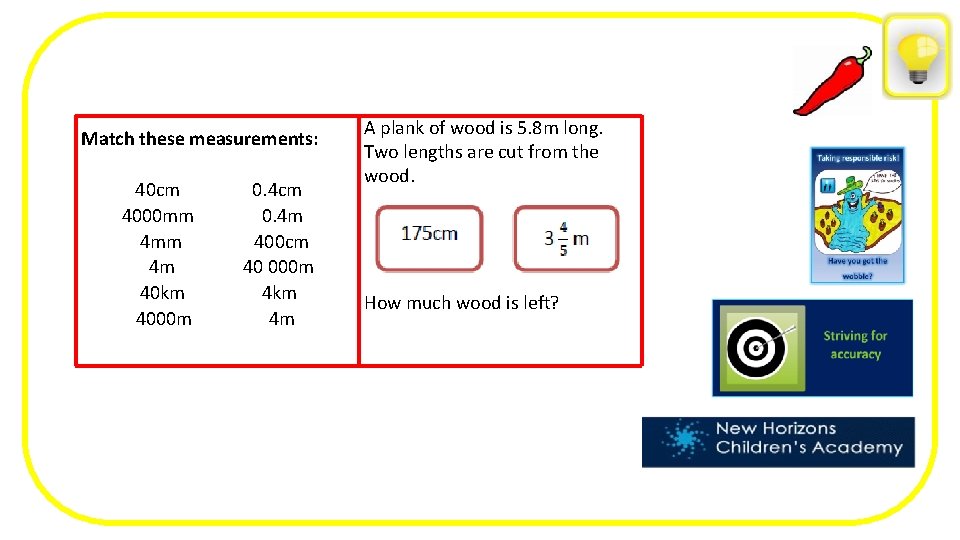 Match these measurements: 40 cm 4000 mm 4 m 40 km 4000 m 0.