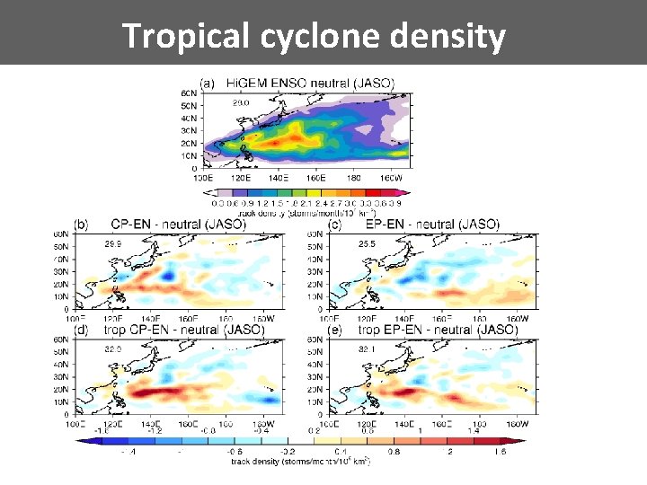 Tropical cyclone density 