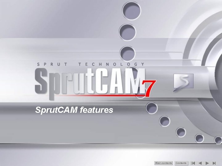 Sprut. CAM features Main сontents Contents 