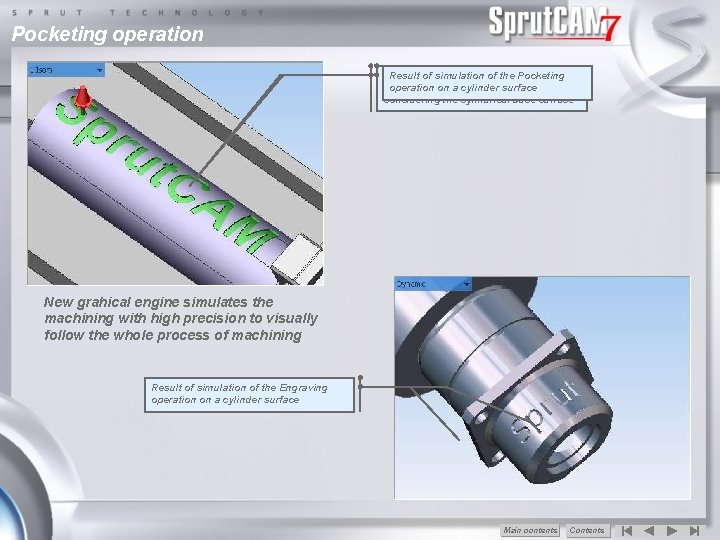 Pocketing operation Toolpath Plane Result text ofofdrafted simulation the pocketing in the of the