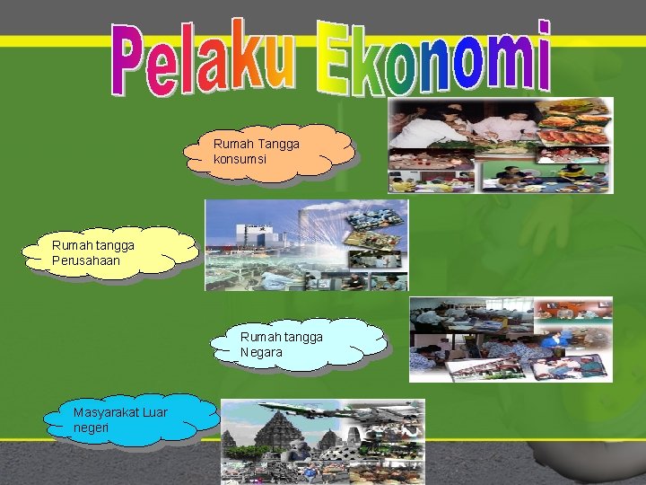 Rumah Tangga konsumsi Rumah tangga Perusahaan Rumah tangga Negara Masyarakat Luar negeri 