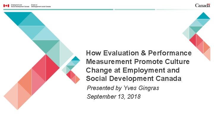 How Evaluation & Performance Measurement Promote Culture Change at Employment and Social Development Canada