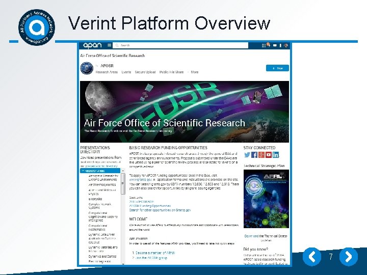 Verint Platform Overview 7 