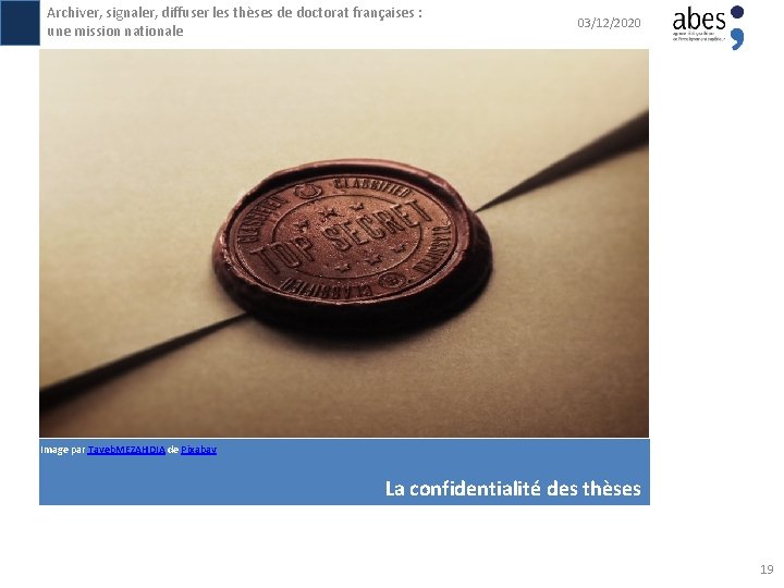 Archiver, signaler, diffuser les thèses de doctorat françaises : une mission nationale 03/12/2020 Image