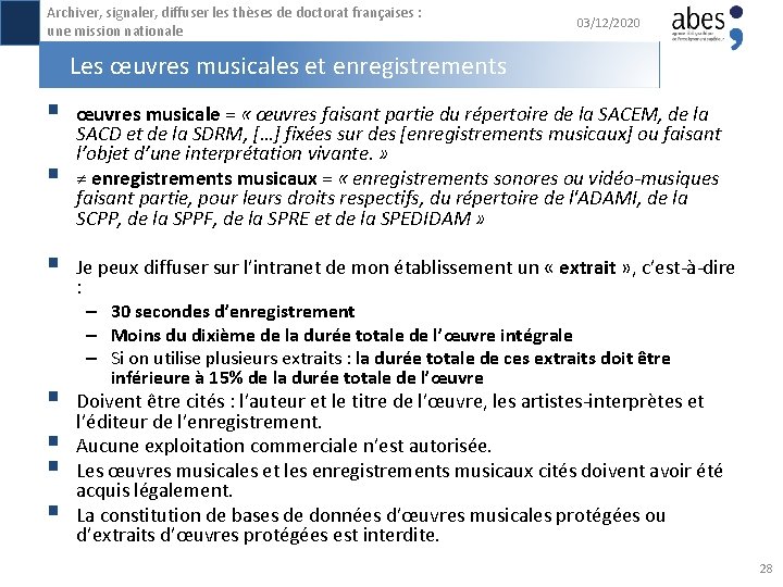 Archiver, signaler, diffuser les thèses de doctorat françaises : une mission nationale 03/12/2020 Les