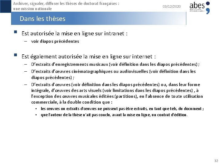 Archiver, signaler, diffuser les thèses de doctorat françaises : une mission nationale 03/12/2020 Dans